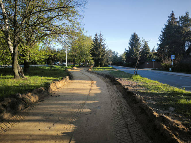 Budowa ścieżki rowerowej na Gronowie