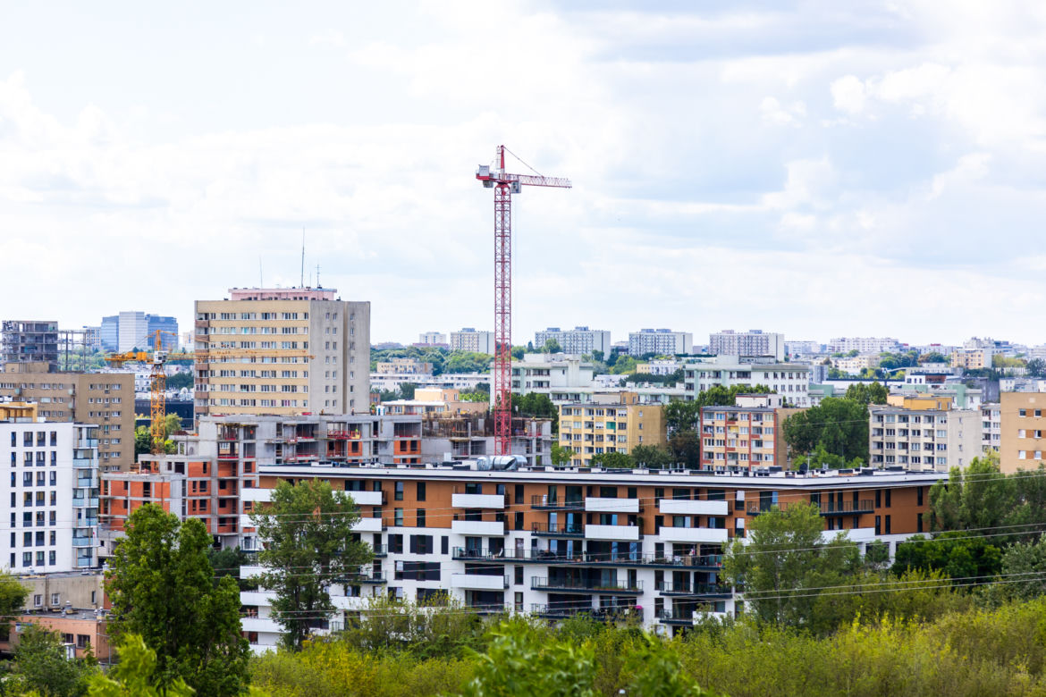 Panorama miasta z Kopca Powstania Warszawskiego