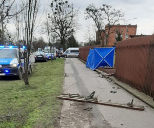 Śmiertelne potrącenie na chodniku