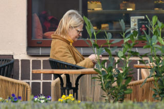 Barbara Bursztynowicz na słodkiej randce z mężem