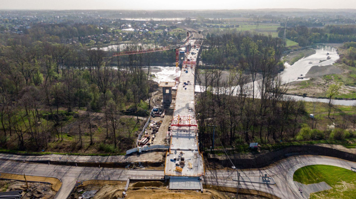 Budowa obwodnicy Oświęcimia - kwiecień 2024