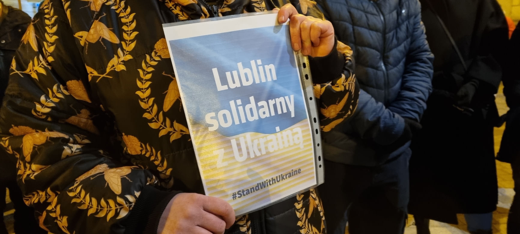 Lublin: protest wobec rosyjskiej agresji na Ukrainę