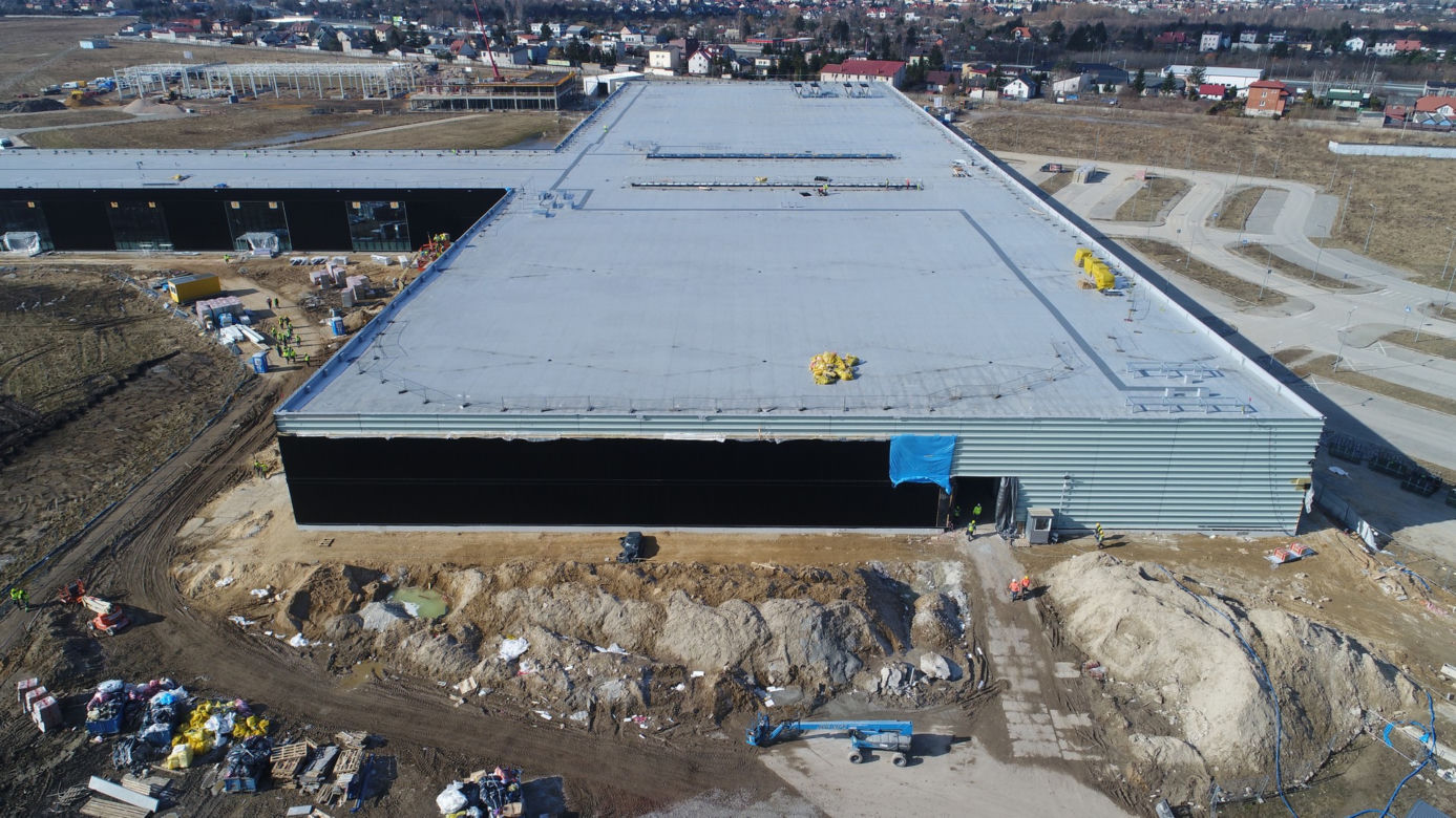 Postępy na budowie lotniska w Radomiu - marzec 2021