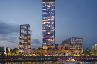 Rewitalizacja nad Odrą przy Quorum Tower we Wrocławiu