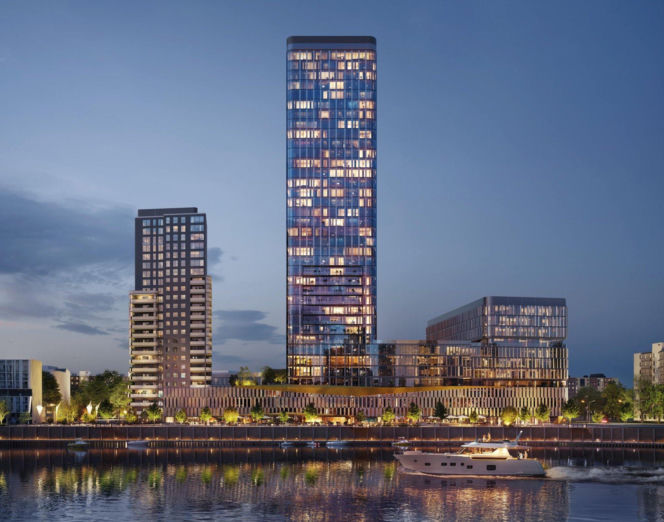 Rewitalizacja nad Odrą przy Quorum Tower we Wrocławiu