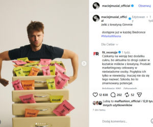 Maciej Musiał rusza z własną marką. Jego żelki z kreatyną trafiły do Biedronki