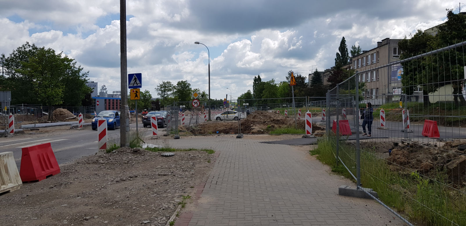 Jak teraz wygląda plac budowy na odcinku Piłsudskiego od skrzyżowania z Dworcową do skrzyżowania z Leonharda i Wyszyńskiego