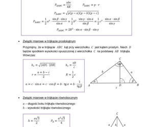 wzory matematyczne matura 2026