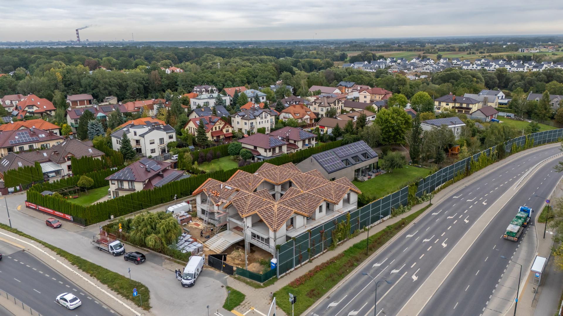 Plac budowy przy ul. Relaksowej 10A w Warszawie