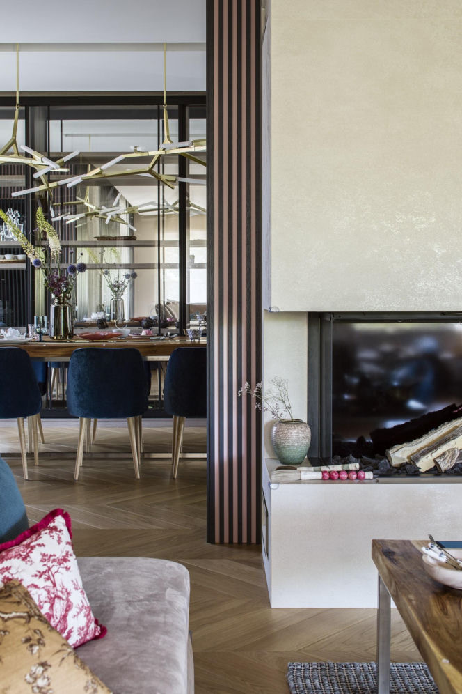 Ciemne kolory we wnętrzach - projekt Tissu Architecture