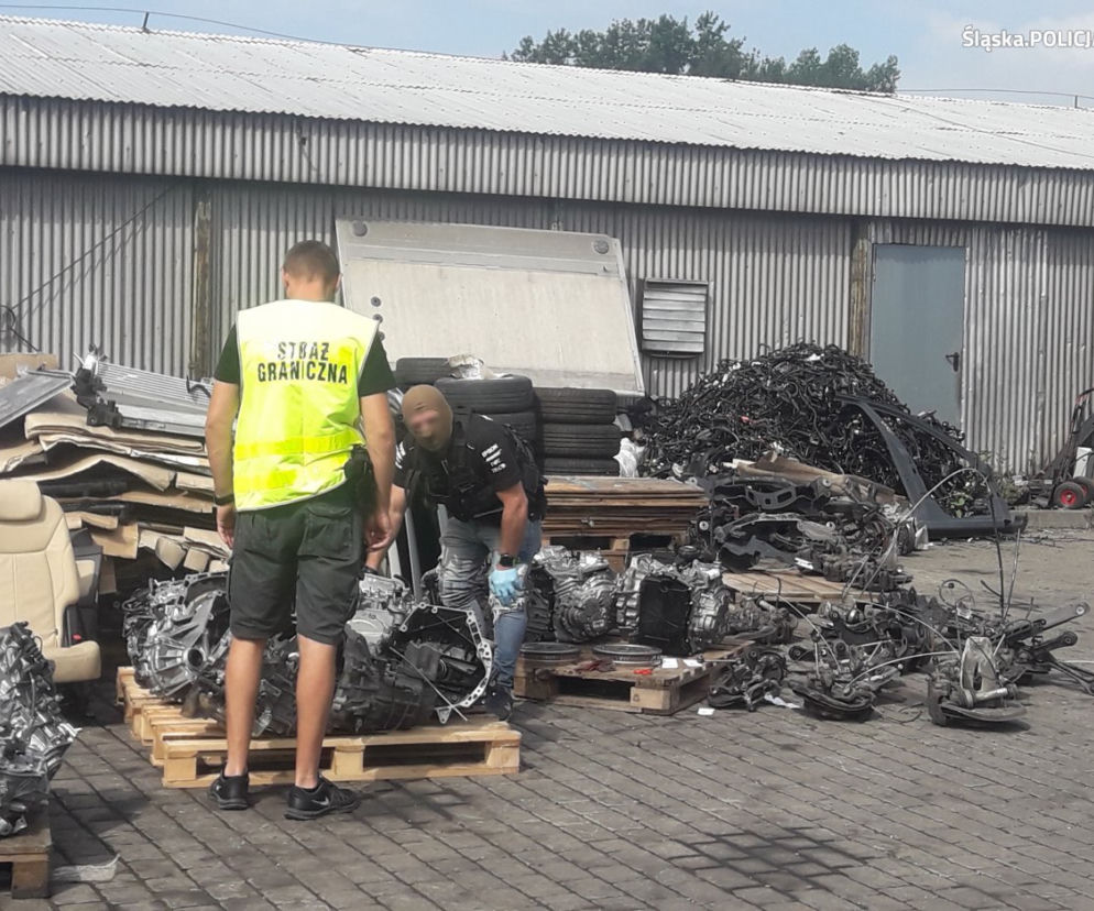 Policjanci odkryli kolejną dziuplę z kradzionymi częściami. Były warte 600 tys. złotych