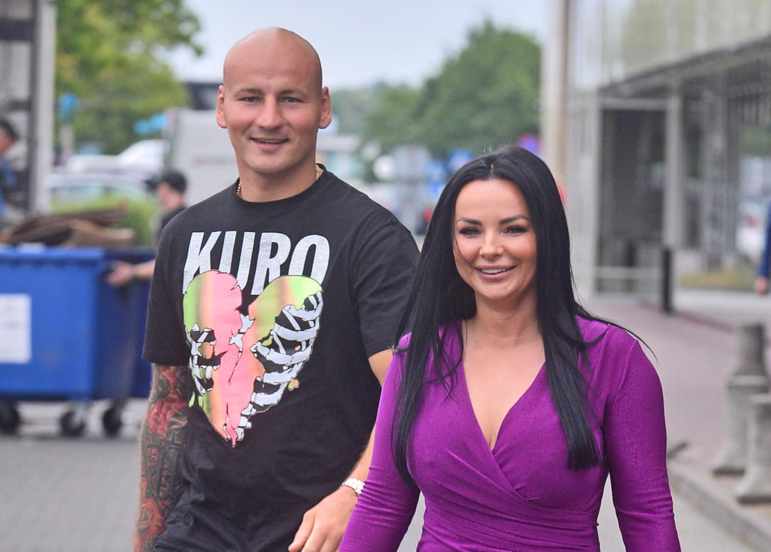 Artur Szpilka z ukochaną Kamilą Wybrańczyk