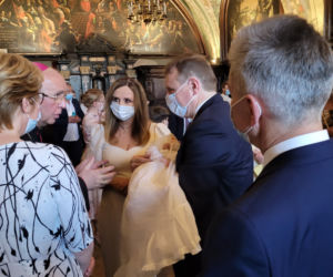 Jacek Kurski ochrzcił córkę w Częstochowie. Zdjęcia z uroczystości.