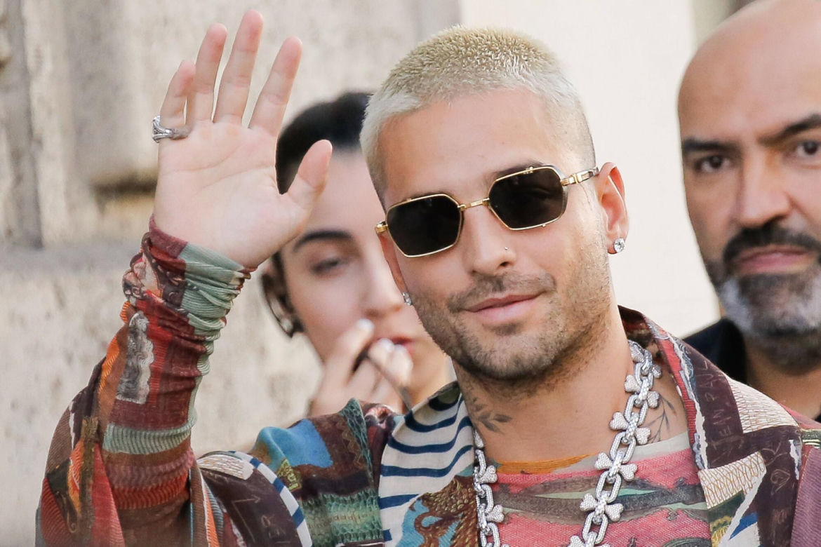 Maluma na pokazie Jean-Paul Gaultier, 2022