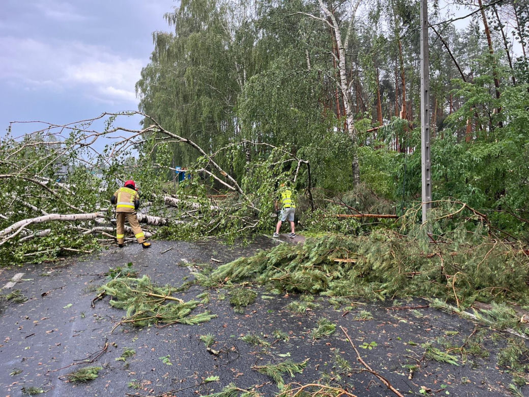 Pożary, połamane drzewa  i zalane posesje. To był pracowita noc strażaków z woj. lubelskiego