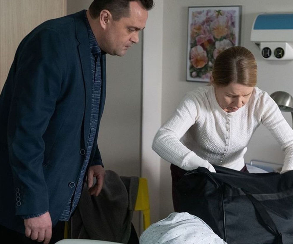 Na Wspólnej po wakacjach 2020. Renata (Marta Jankowska), Sławek (Mariusz Słupiński)