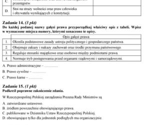 MATURA 2012, WOS poziom PODSTAWOWY - ARKUSZE, PYTANIA, ZADANIA, ODPOWIEDZI