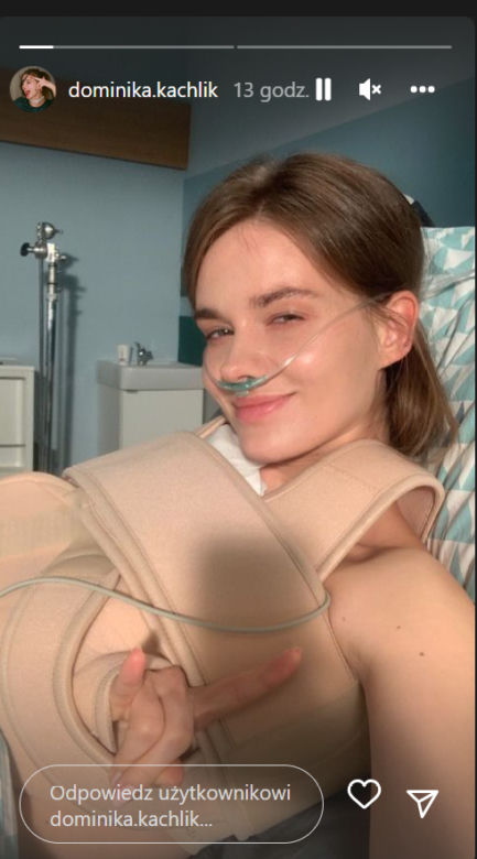 M jak miłość na planie. Franka (Dominika Kachlik) w szpitalu po postrzale