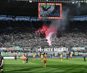 Kibice Śląska Wrocław żegnają Jacka Magierę