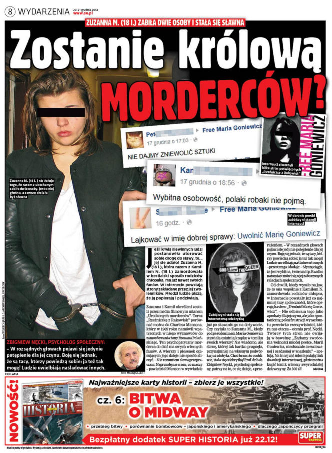 14-letni Łukasz W. fascynował się młodocianymi mordercami. To popchnęło go do zbrodni