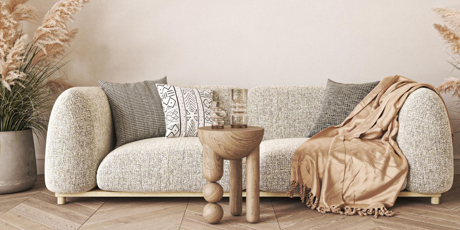 Sofa w trendzie japandi