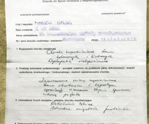 Przez urzędników jestem inwalidą