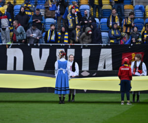 Arka Gdynia - Widzew Łódź: Zdjęcia kibiców i zawodników z meczu 25. kolejki PKO BP Ekstraklasy