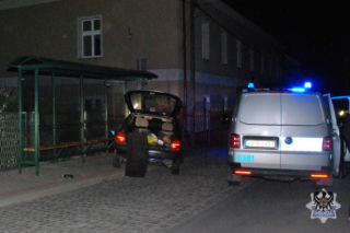 Staranował przystanek autobusowy! Nie chciał zatrzymać się do kontroli