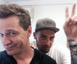 Michał Żebrowski Facebook. Selfie z planu Na dobre i na złe