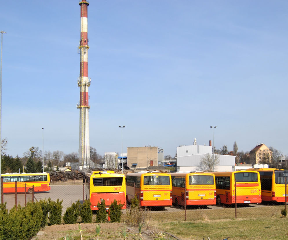ZKM Iława - autobusy w zajezdni
