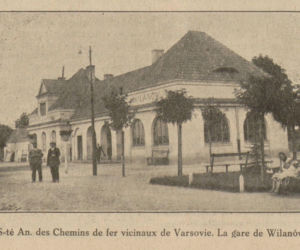 Budynek dworca kolei w Wilanowie, ul. Kostki Potockiego 31, w 1927 r.