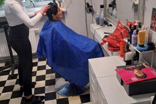 Joanna Senyszyn u fryzjera