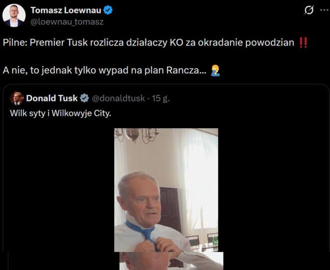 Politycy reagują na występ Tuska w "Ranczu"