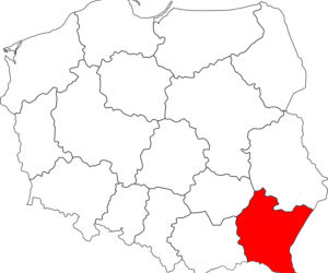 województwo podkarpackie - mapa