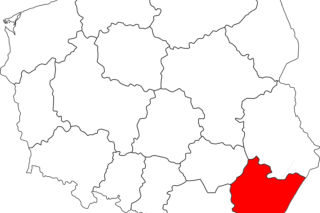 województwo podkarpackie - mapa