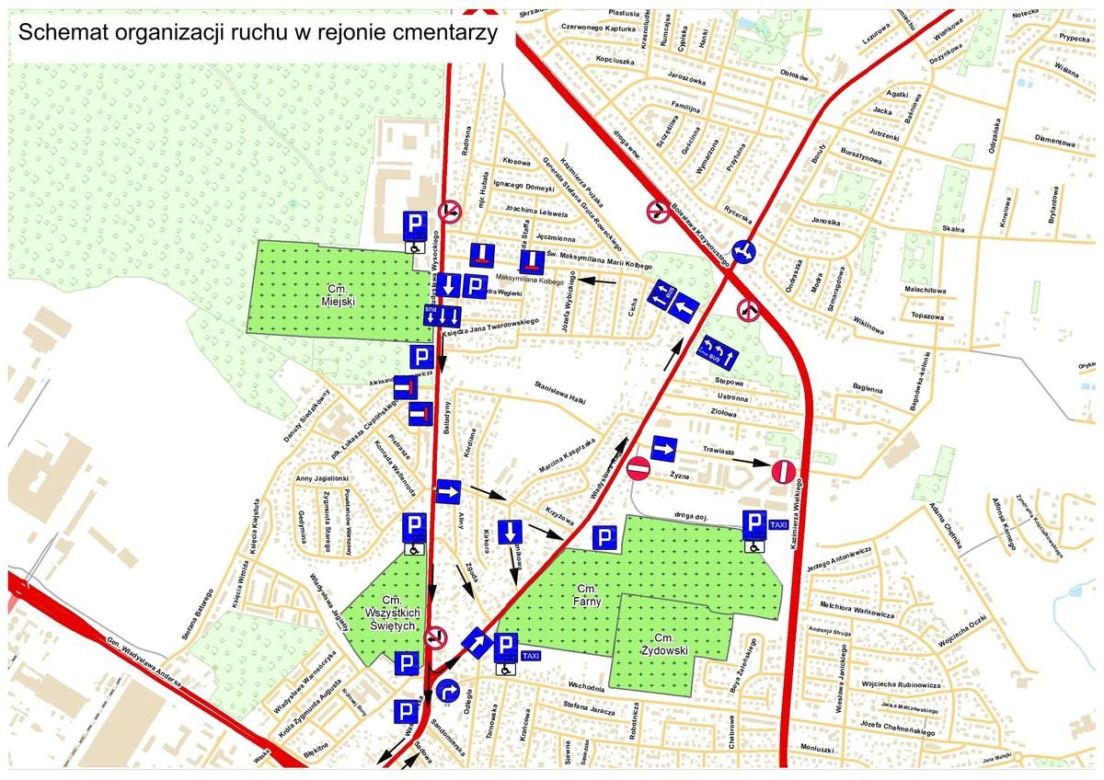 Wszystkich Świętych w Białymstoku: policja wprowadza zmiany w ruchu i ostrzega kierowców