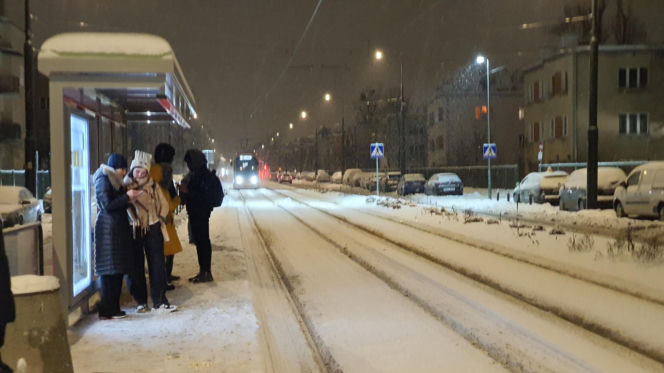 Zimowe utrudnienia w Warszawie