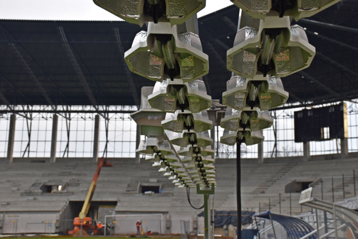 Budowa stadionu w Szczecinie - grudzień 2020