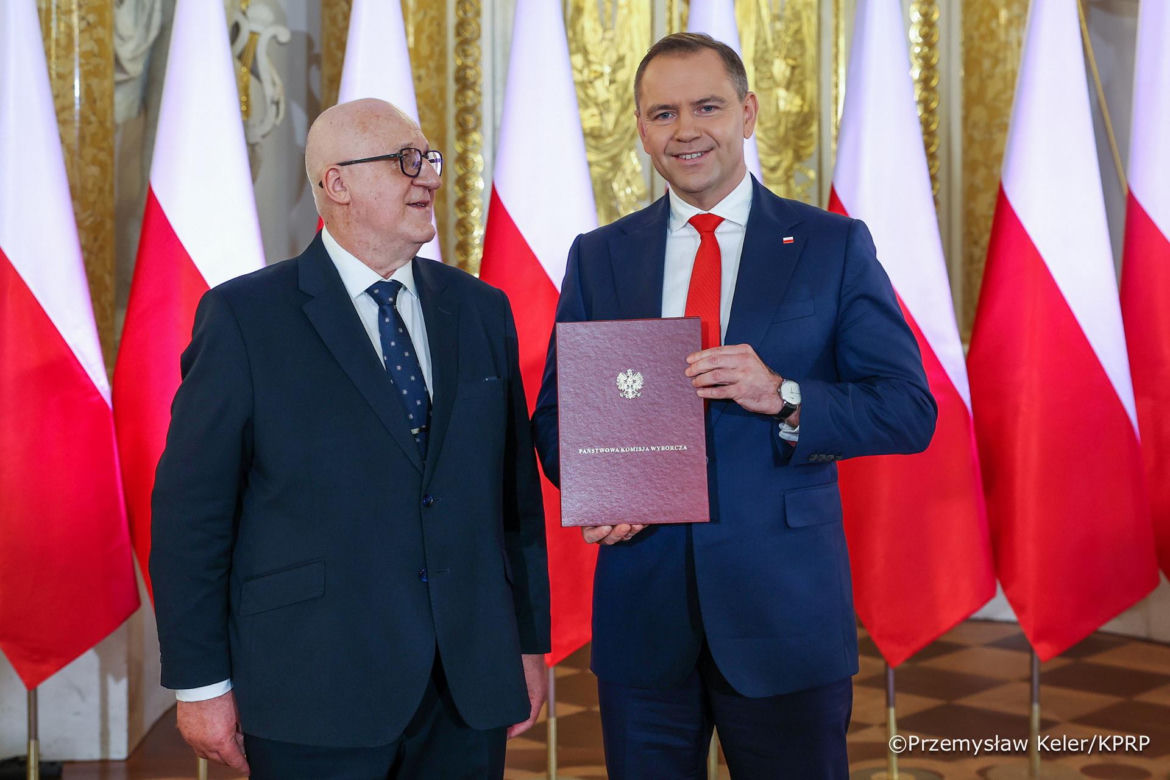 Karol Nawrocki na Zamku Królewskim 