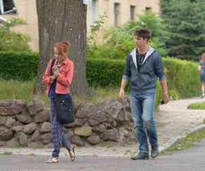 Pierwsza miłość. Melka (Ewa Jakubowicz), Paweł (Michał Malinowski)