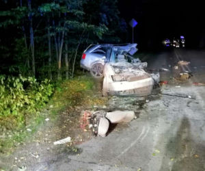 Audi rozdarte na strzępy. 21-latek zginął na miejscu