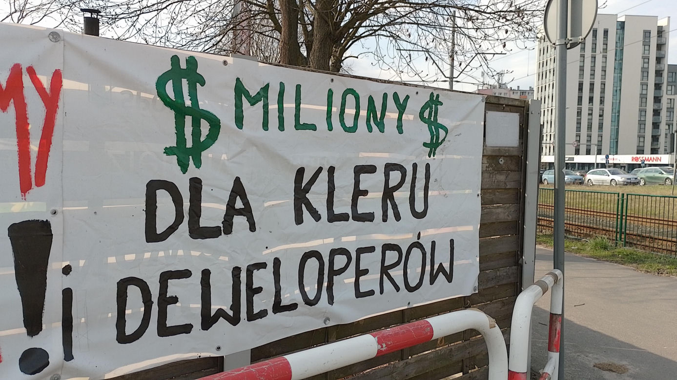 Protest mieszkańców Osiedla Maltańskiego w Poznaniu trwa