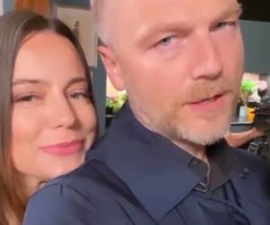 M jak miłość. Magda (Anna Mucha), Andrzej (Krystian Wieczorek)