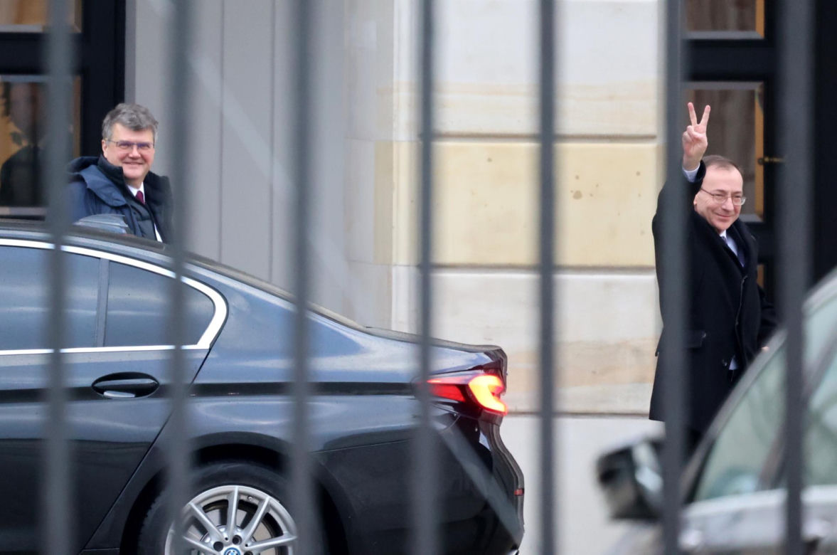 Maciej Wąsik i Mariusz Kamiński w Pałacu Prezydenckim
