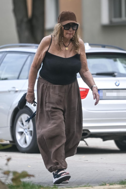 Agnieszka Perepeczko wystroiła się na bazar