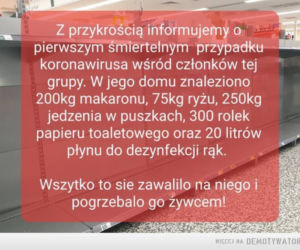 Puste półki w sklepach. MEMY - Polacy szturmują sklepy