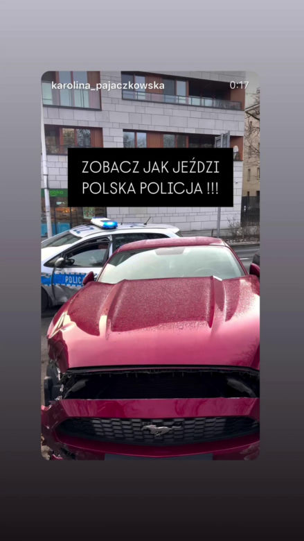Karolina Pajączkowska miała wypadek przez policjanta! Auto skasowane!