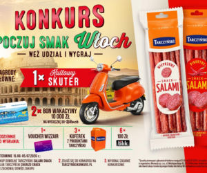 Tarczyński zabiera konsumentów do Włoch. Skuter, wakacje  i nagrody do wygrania codziennie w nowym konkursie marki!
