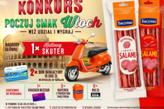 Tarczyński zabiera konsumentów do Włoch. Skuter, wakacje  i nagrody do wygrania codziennie w nowym konkursie marki!