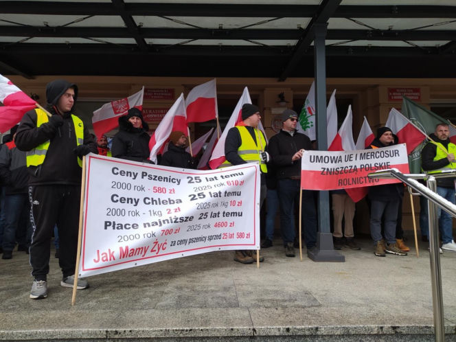 Protest rolników w Rzeszowie. „Będziemy tracić z roku na rok”